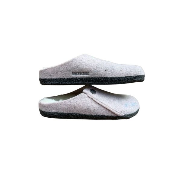 Birkenstock Girls Soft Pink Zermatt Shearling Wool Felt Slip On Clogs Size 31 13 - Picture 9 of 16